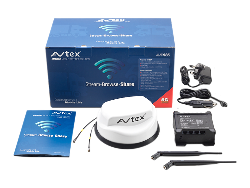 AMR985 -  Dual Sim Router / 4G/5G Antenna mobile internet system 