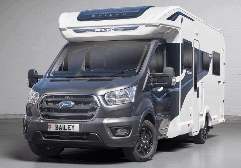 2026 Bailey Adamo 75-4DL in magnetic grey, nearside front