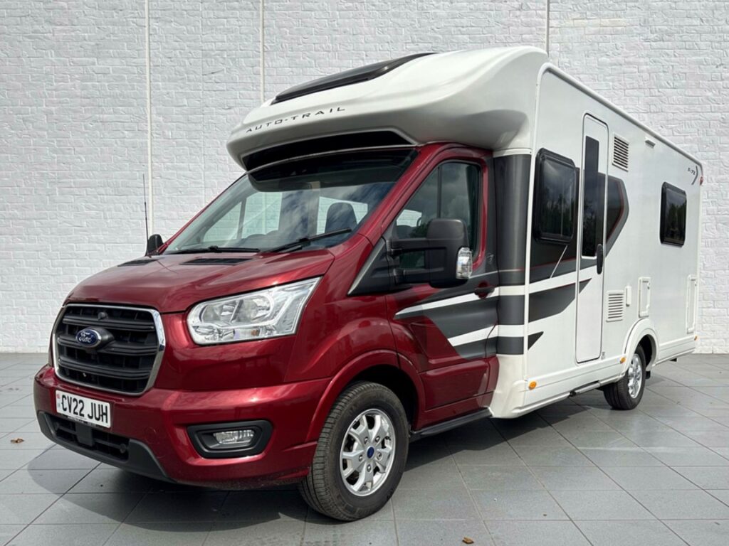 Autotrail F-Line F74 in red with alloy wheels